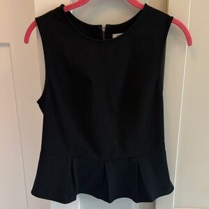 Kimchi Blue Black Sleeveless Peplum Tank Top